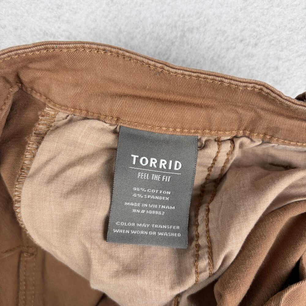 Torrid Feel The Fit Pants Women’s 16 Brown Mid Rise Slim Stretch Casual - Picture 3 of 9